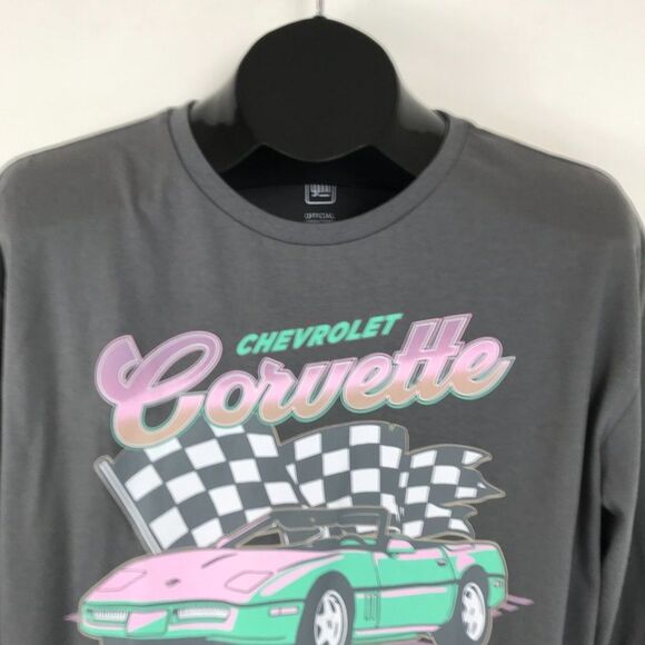 Art Class GM Chevrolet Corvette Graphic T-Shirt Girls' 2X Oversized Long Sleeve - Picture 4 of 10